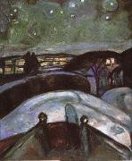 Edvard Munch Moonlight oil painting